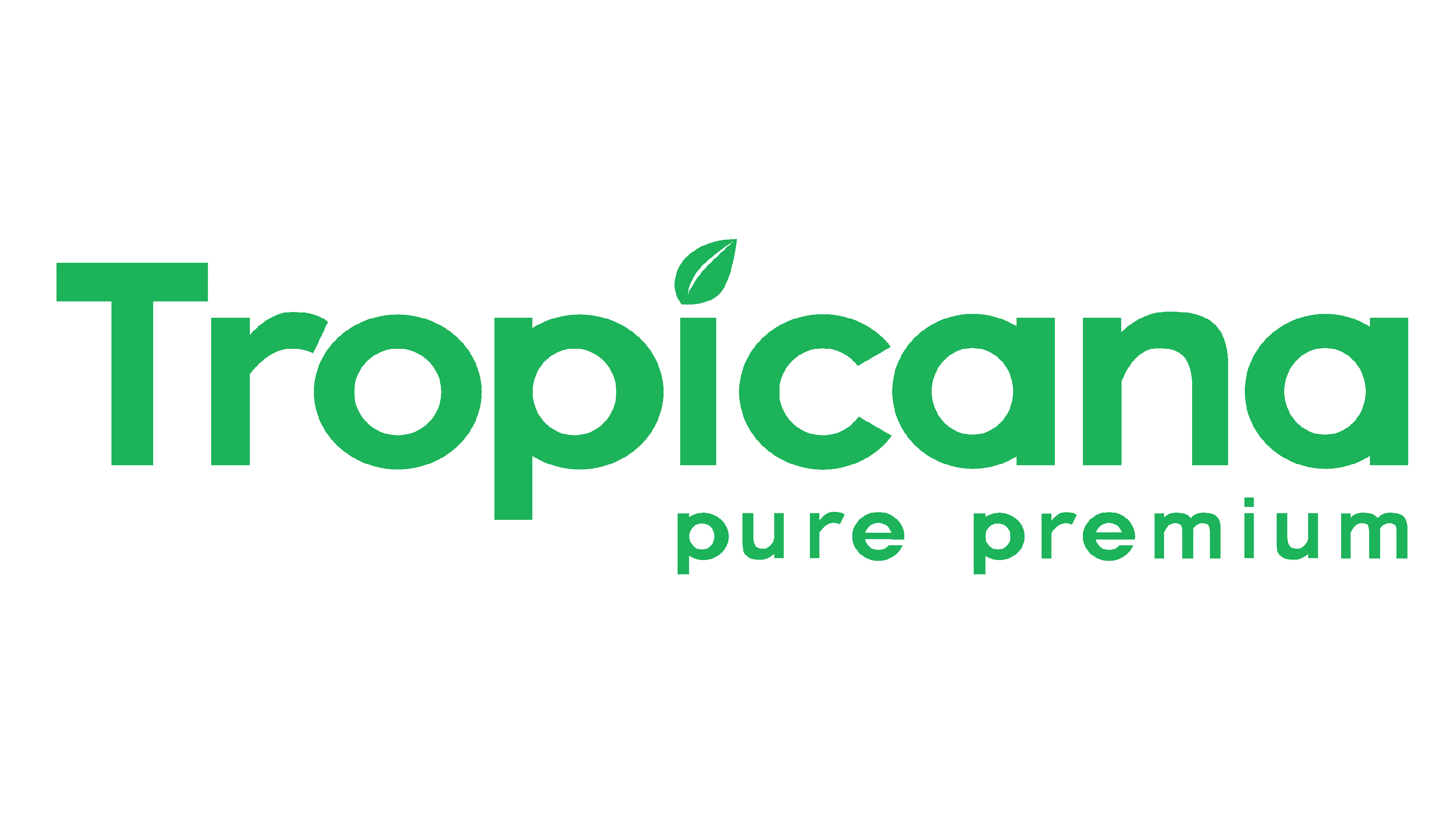 Errori nella progettazione del logo: esempio del caso Tropicana del 2009. Logo verde in sans-serif con payoff