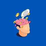 Illustrazione di una testa con labirinto cerebrale e emoji, simbolo di neuro UX e design empatico