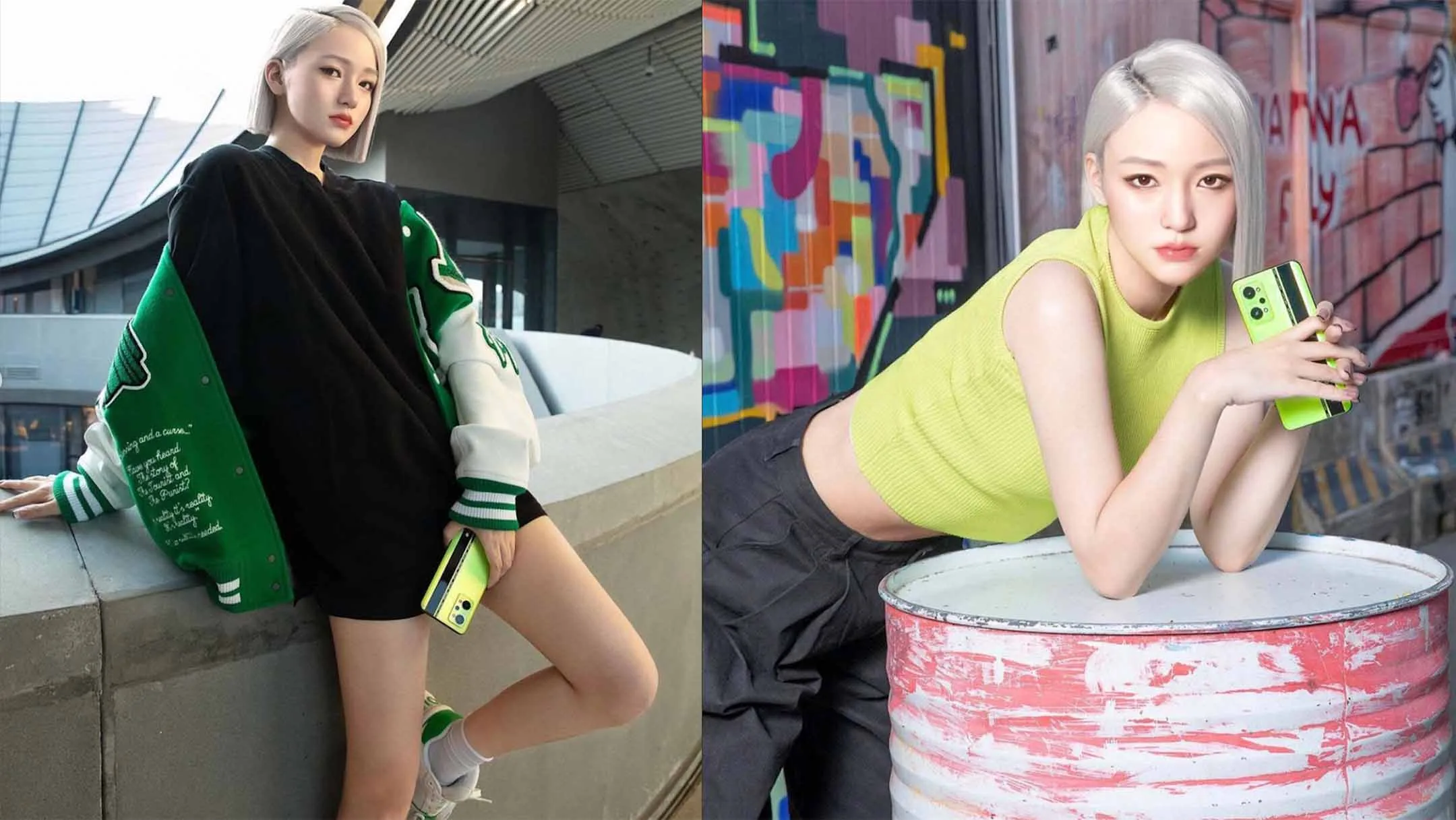 Due foto della pagina Instagram dell'influencer umana cinese AYAYI