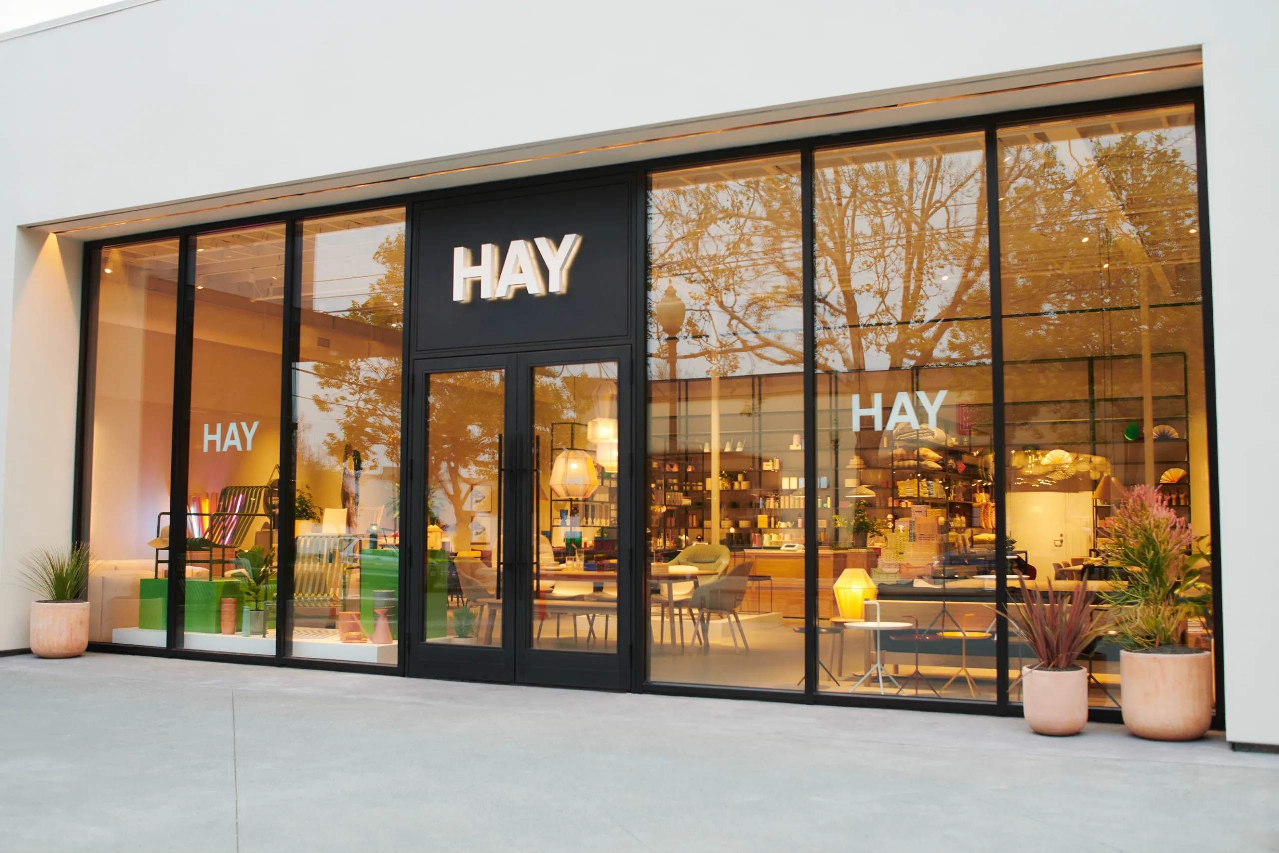 Vetrine dello store HAY a Berkeley, California.