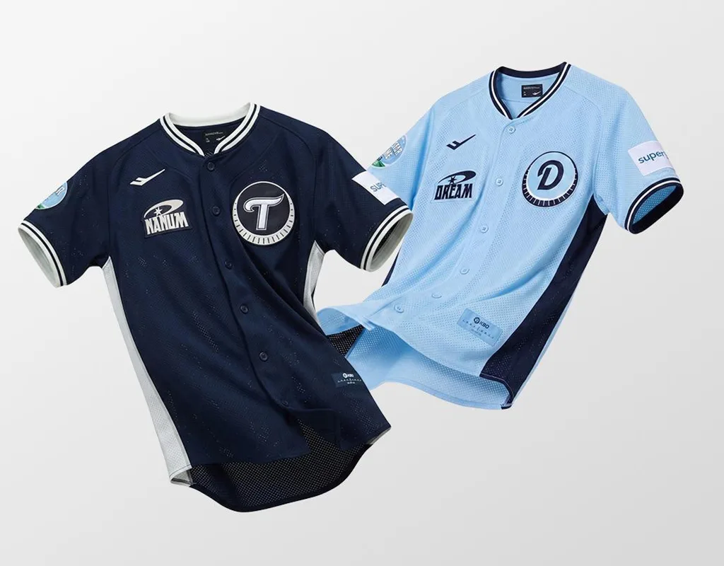 Maglie Pro-Specs KBO All-Star Game 2026 blu scuro e azzurre dedicate allo stadio Jamsil di Seoul.
